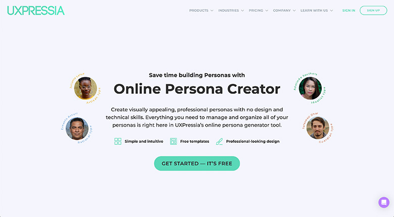 Uxpressia persona online creator tool