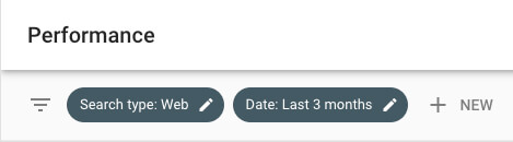 Performance filters on Google Search Console (GSC)